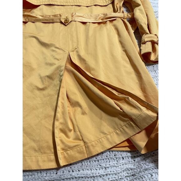 VTG Escada Margaretha Ley Trenchcoat Belted Womens US 6 EU 36 Coat Jacket Yellow - Picture 12 of 15